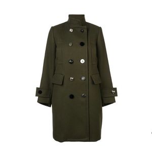 SACAI Army Green Will Double Breasted Coat